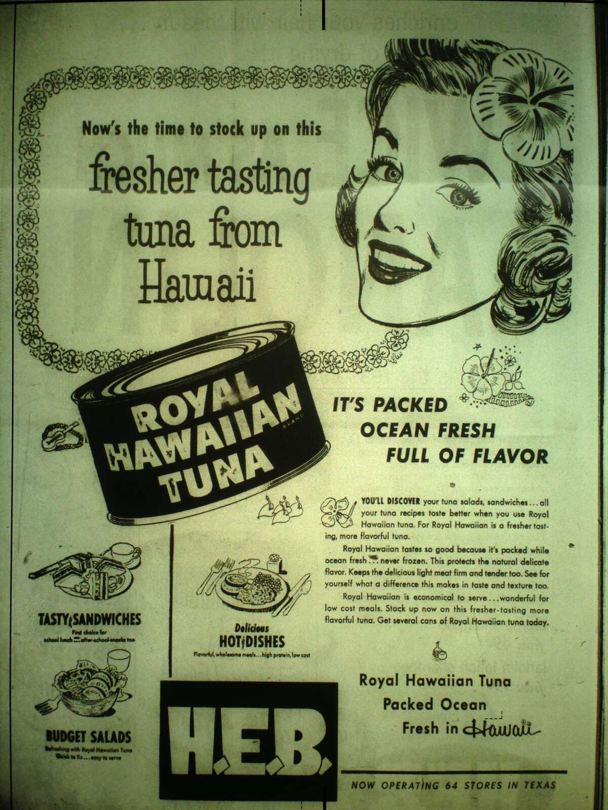 Grocery ads from 1955