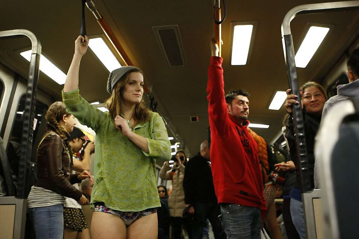 No Pants Subway Ride in the bay and