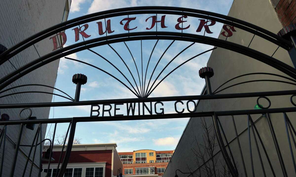 Sidewalk entrance to Druthers Brewing Company in Saratoga Springs Tuesday Jan. 15, 2013. (John Carl D'Annibale / Times Union)
