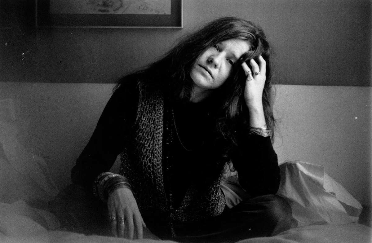 Janis Joplin, shown in a 1969 photo, was inducted into the Rock and Roll Hall of Fame in 1995.
