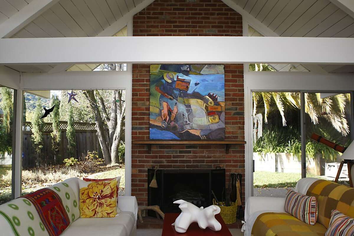 Natural light in the living room of an Eichler home in San Rafael, Calif. during midday on Thursday, January 10, 2013.