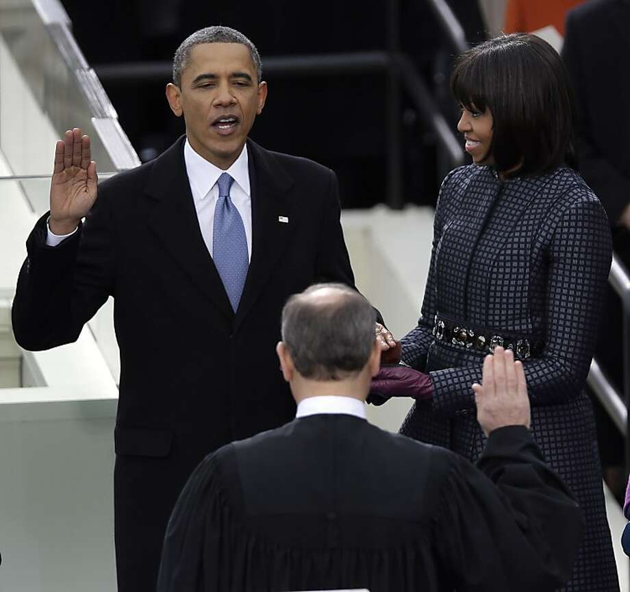 was obama sworn in with a bible