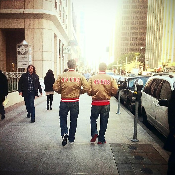 San Francisco Forty Niners Vintage Gold Satin Jacket