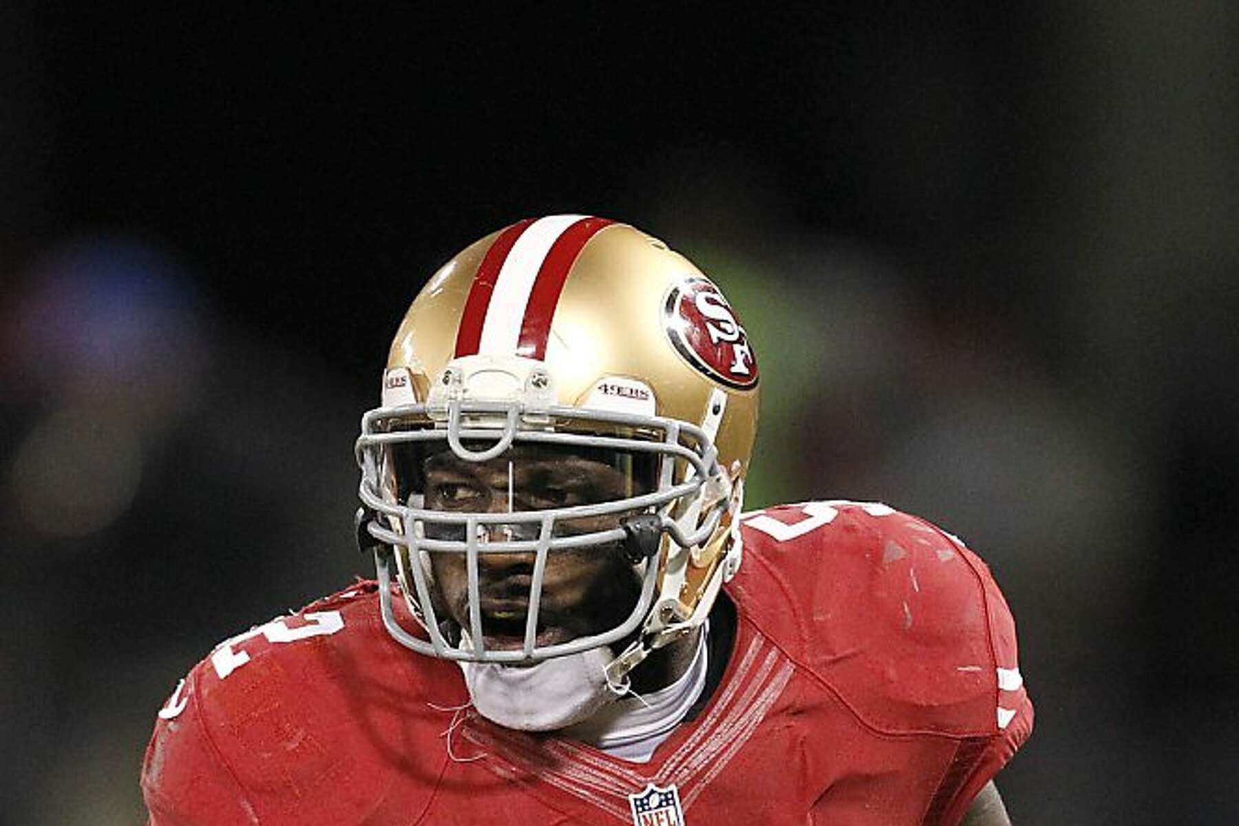 San Francisco 49ers inside linebacker Patrick Willis (52) is introduced  during the San Francisco 49ers home opener against the Green Bay Packers at  Candlestick Park in San Francisco, California, on Sunday, September