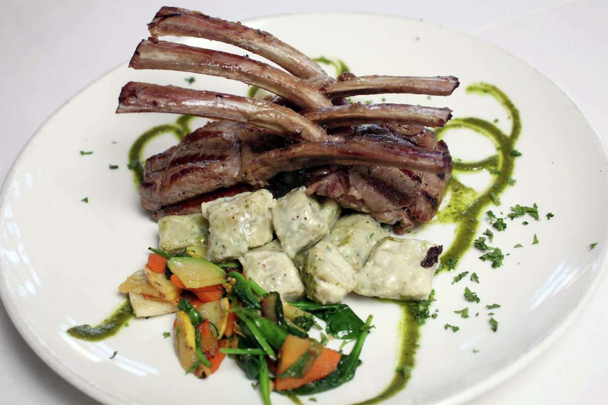 agnello scottadito (lamb chops) at Luce restaurant January 23, 2013