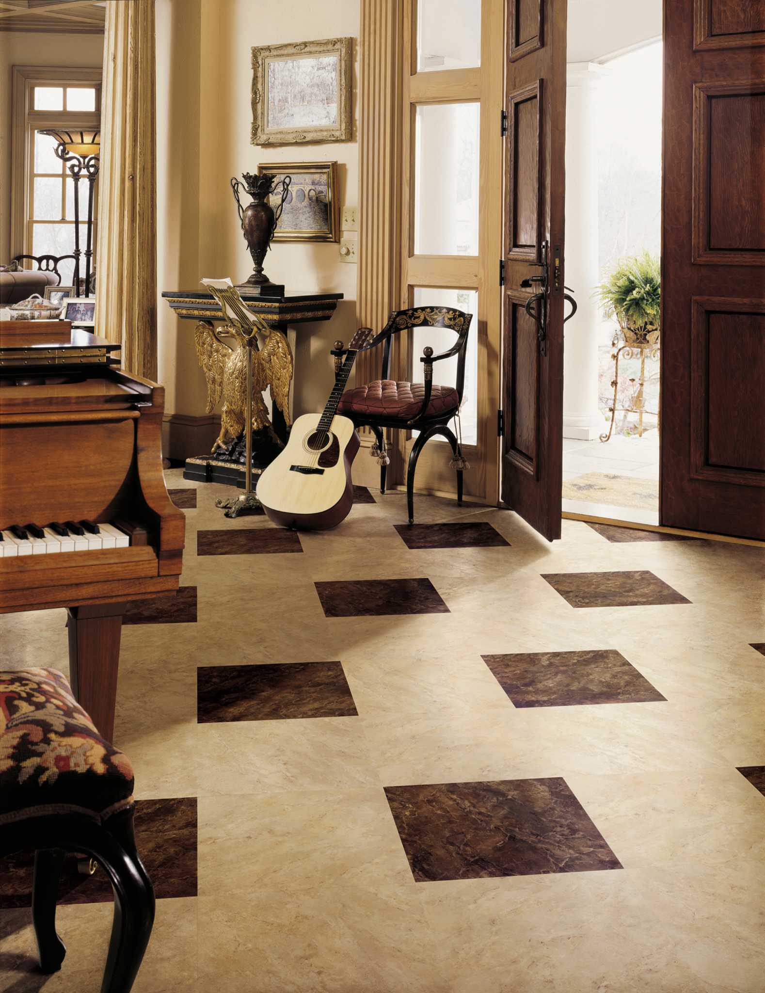 Modern luxury vinyl flooring fools the eye