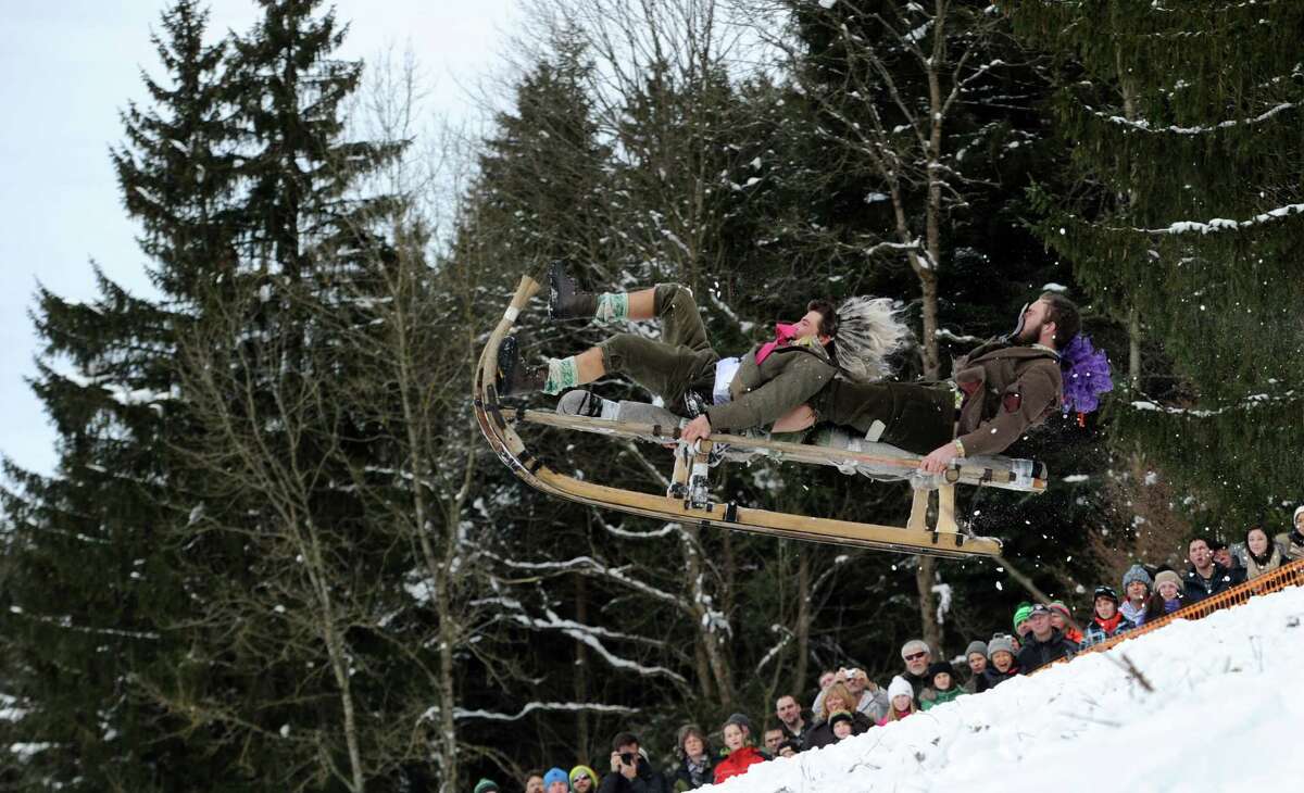 Wildest photos of the day German sledding