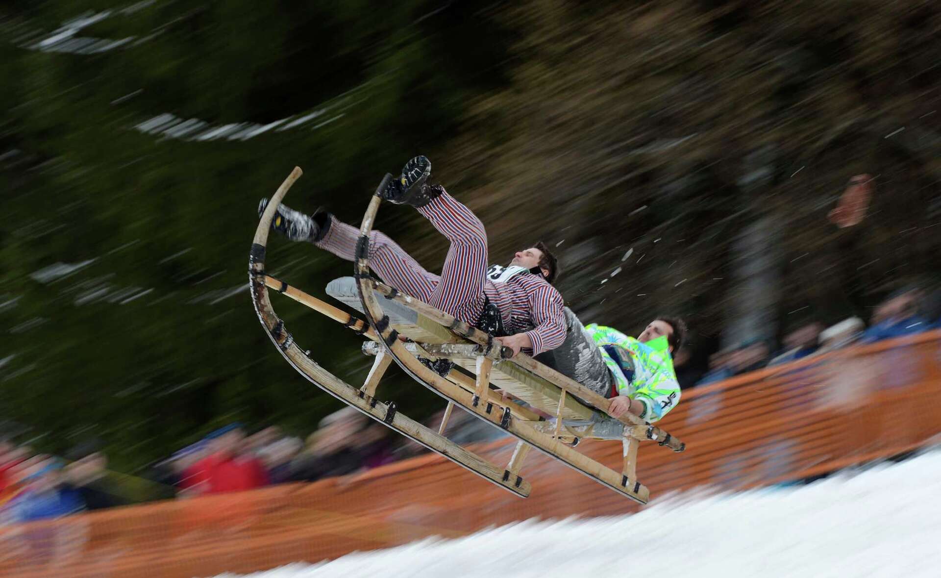 Wildest photos of the day: German sledding