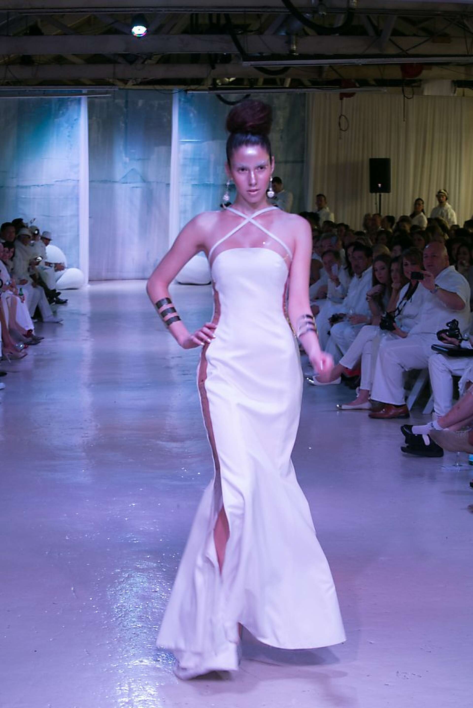 Snow fashion show