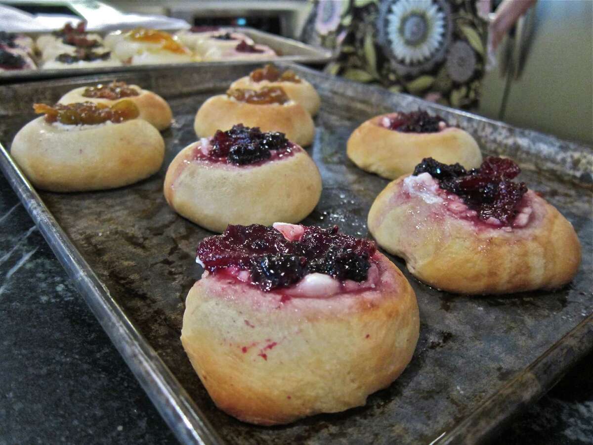 Finished kolaches at the home of Victoria Rittinger.