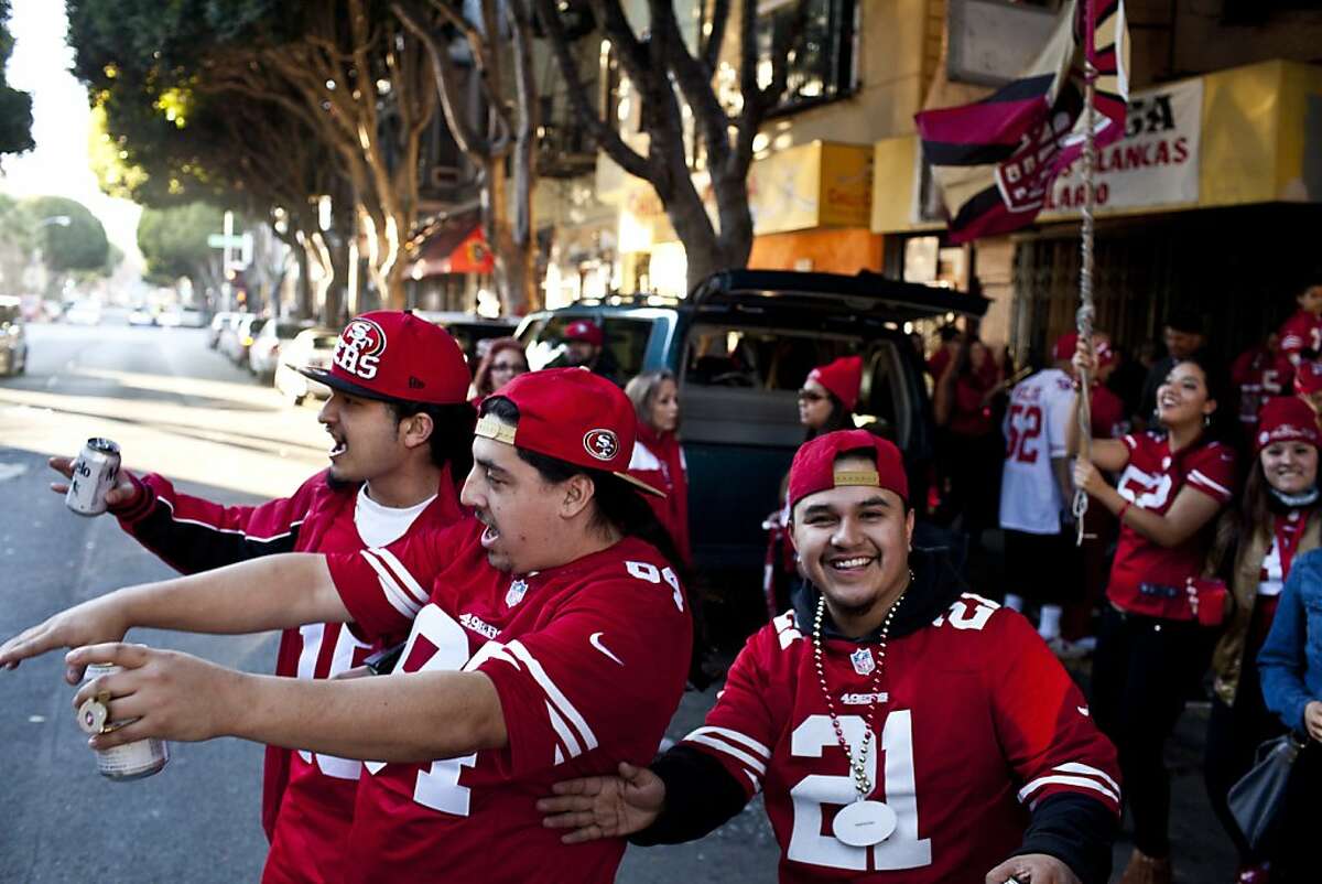 Super Bowl 49er Fans In S.F. Then, Now