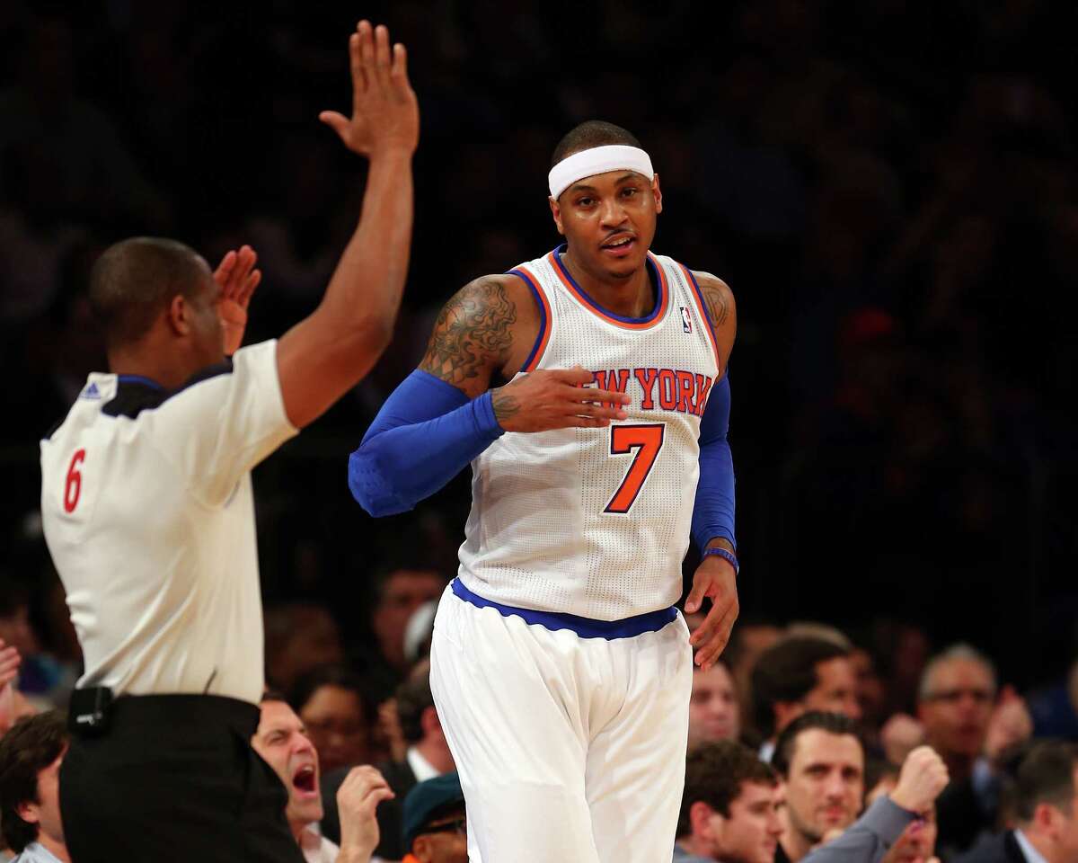 KNICKS: Carmelo Anthony scores 36 points in the victory; win-streak to 12  straight