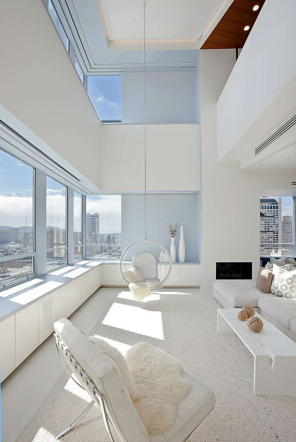 View of Two-level penthouse is technological showplace