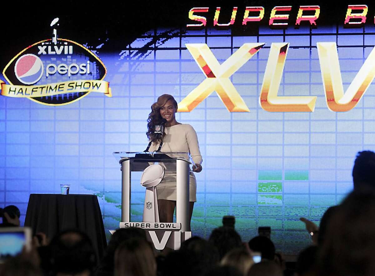 Beyonce said much of her family is from Louisiana Thursday January 31, 2013. Beyonce, the halftime entertainer for Super Bowl XLVII fended off questions from reporters about her choice to lip sync at the recent Presidential Inauguration. She insisted she would perform is live this time.