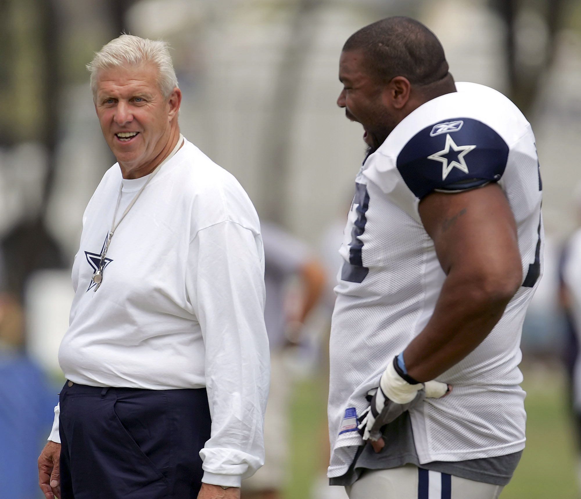 NY Giants minicamp photos with Michael Strahan, Bill Parcells