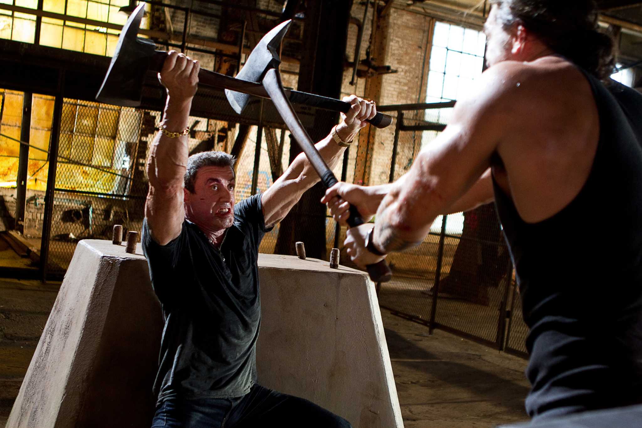 Stallone returns to action in style