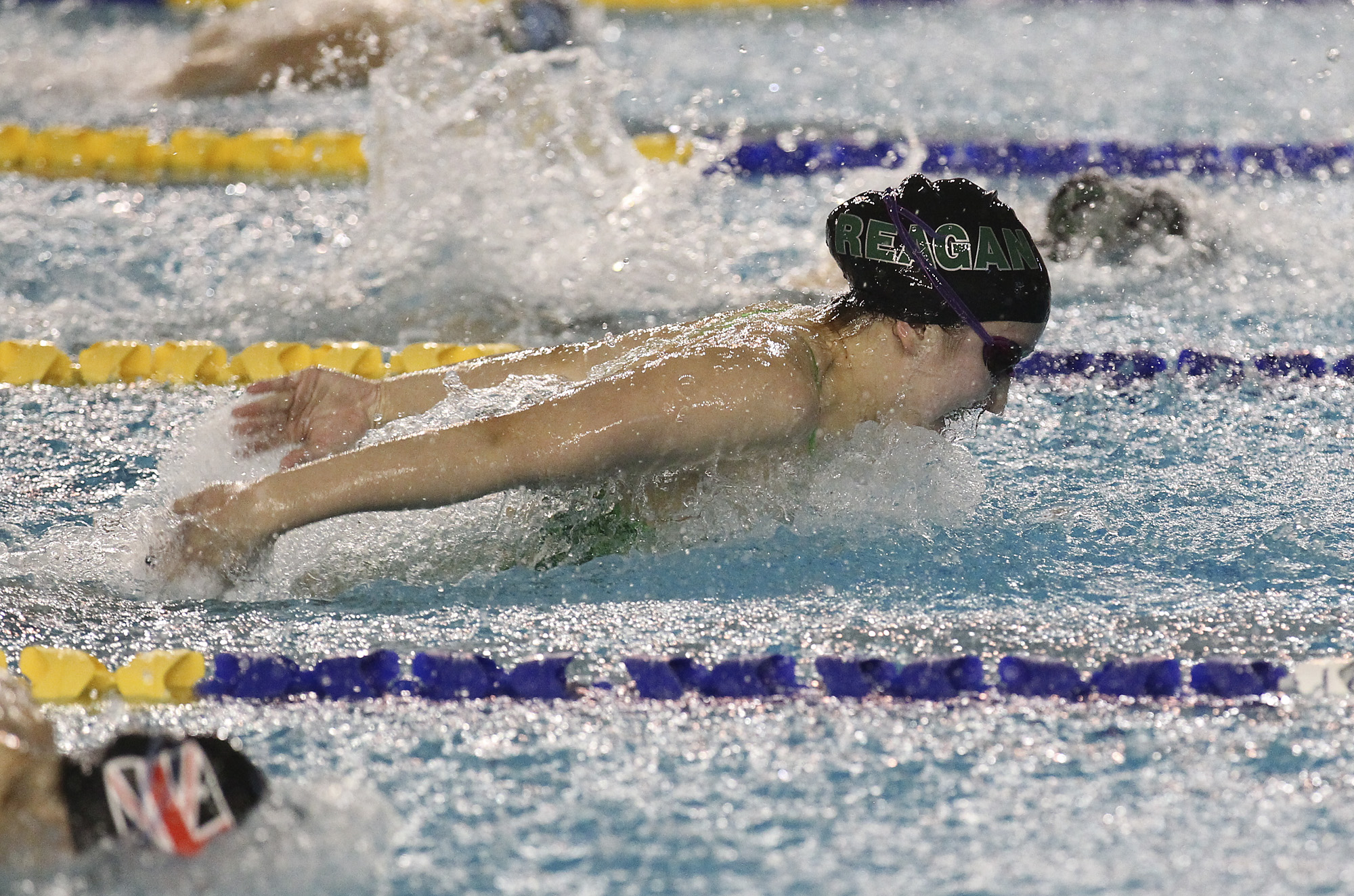 Reagan dominates 26-5A swimming competition