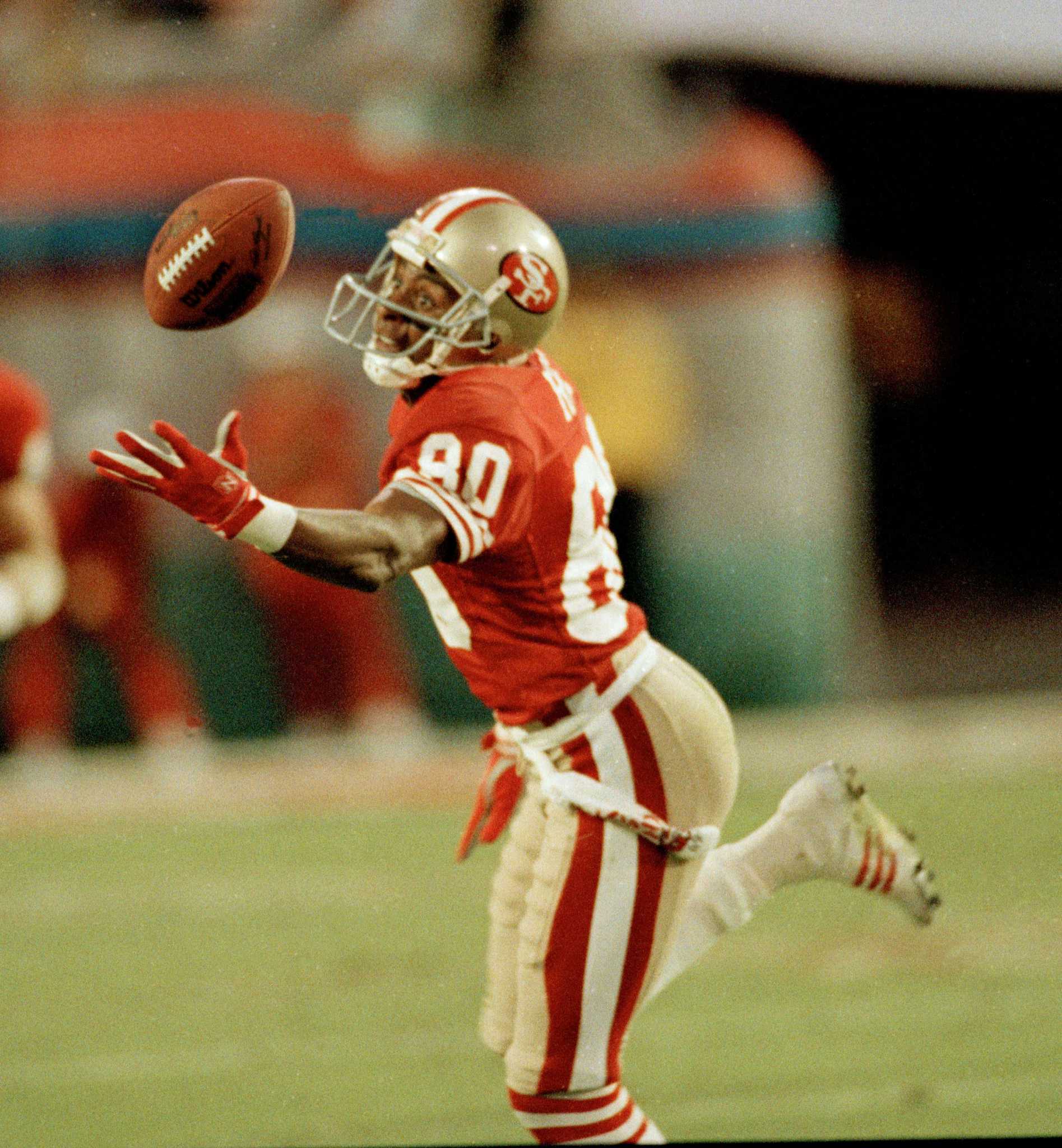 NEW ORLEANS - JANUARY 28: Wide receiver Jerry Rice #80 of the San