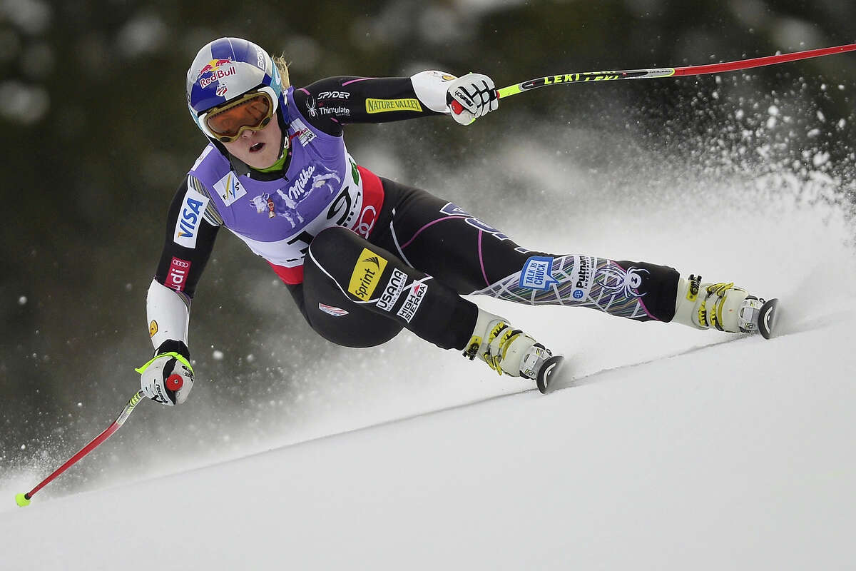 USA Lindsey Vonn competes during the women's Super-G event of the 2013 Ski World Championships in Schladming, Austria on February 5, 2013.
