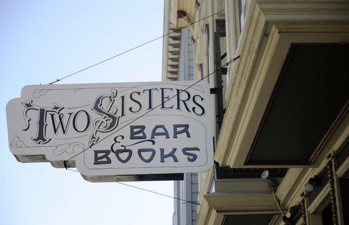 Two Sisters Bar and Books:  The bar seats about 15 and there are six small tables that each seat a couple. 579 Hayes St.
