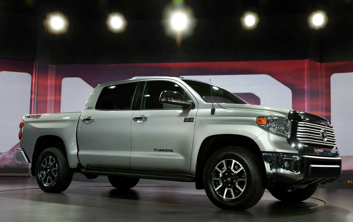 The redesigned 2014 Toyota Tundra is unveiled at the Chicago Auto Show Thursday, Feb. 7, 2013.