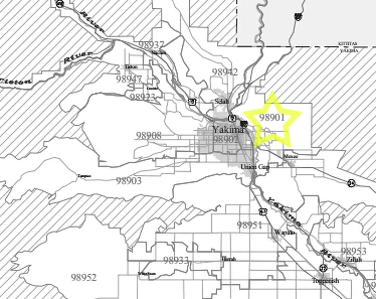 Yakima Wa Zip Code Map Map