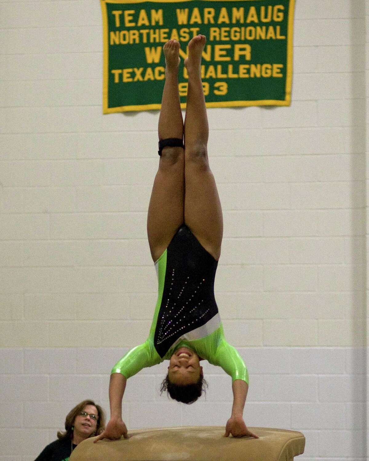 Newtown edges New Milford for SWC gymnastics crown