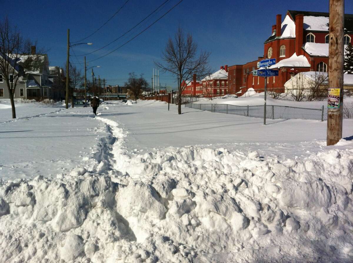 Burroughs Street off of East Main Street Bridgeport on Sunday, Februaury 10.