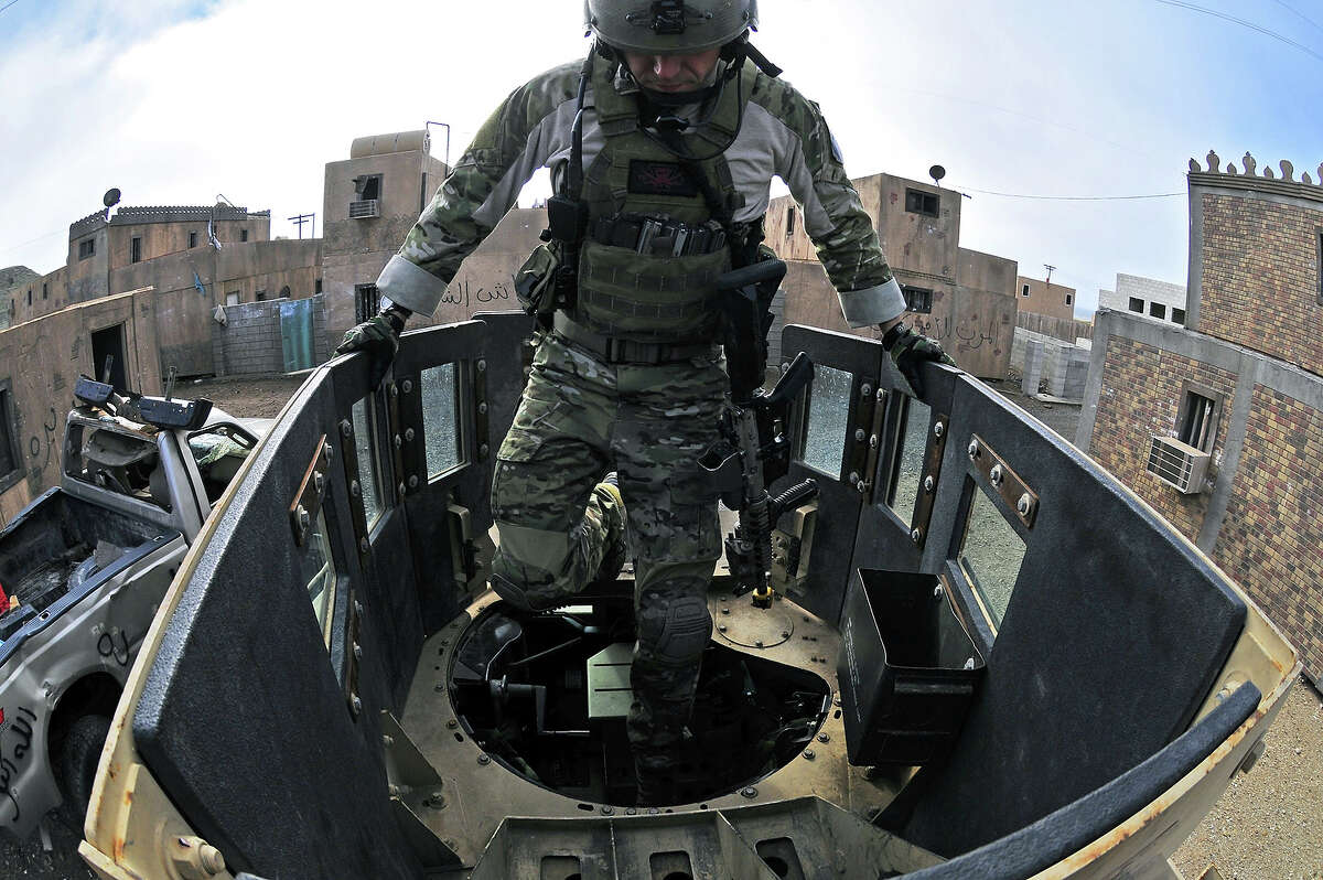 Navy SEALs in training