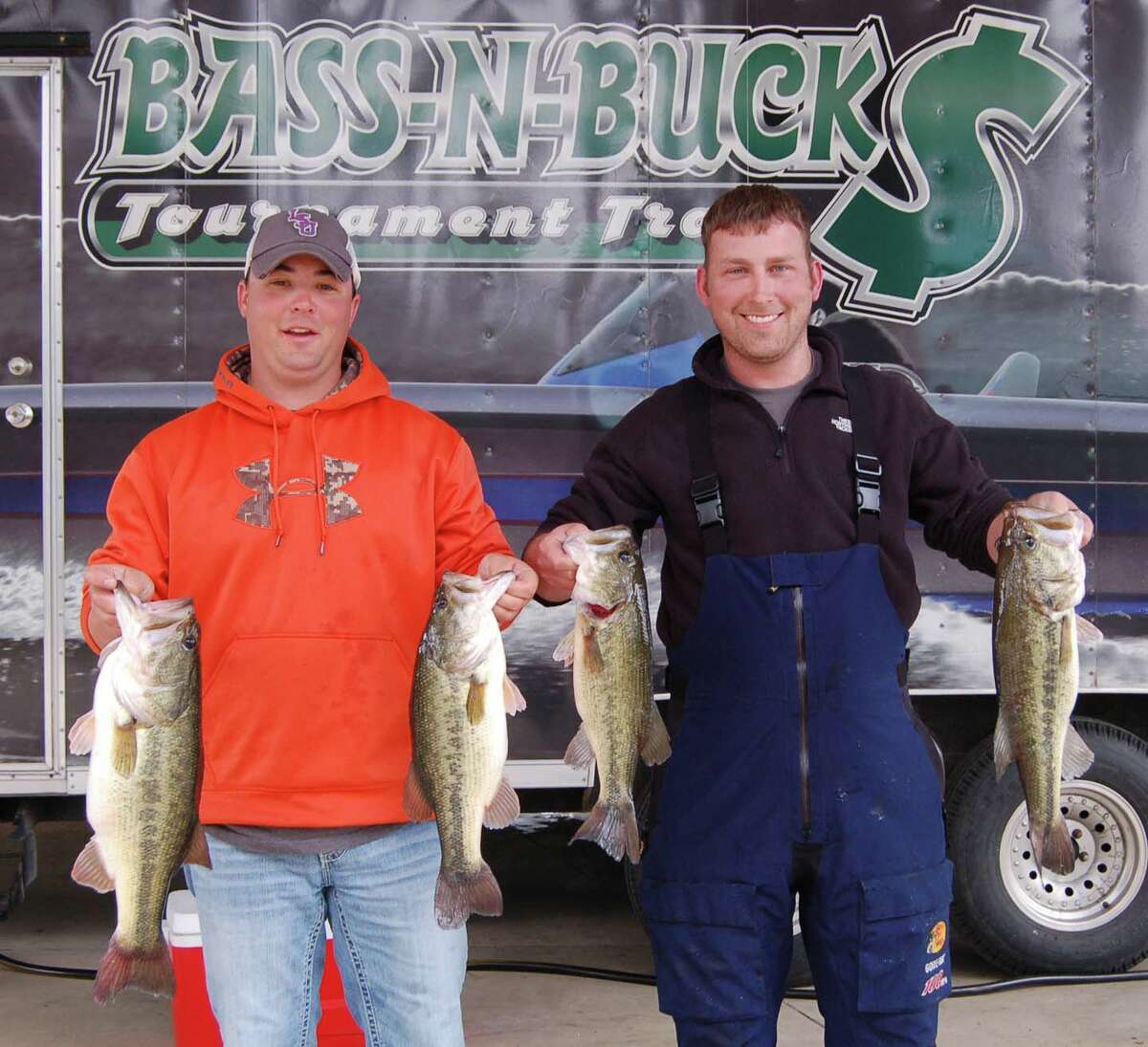 Derrick Strother & Bronk McDaniel had 23.03 lbs to win 3rd place overall for a nice payday Photo by Patty Lenderman, Lakecaster