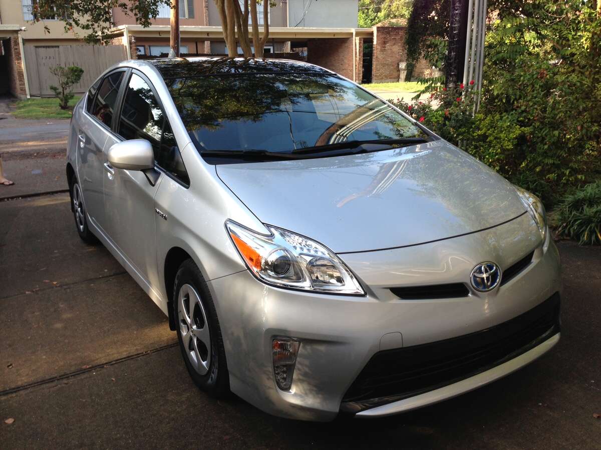 My wife's 2012 Prius model III. It replaced a 2002 Toyota Highlander that got about 16 MPG in the city.