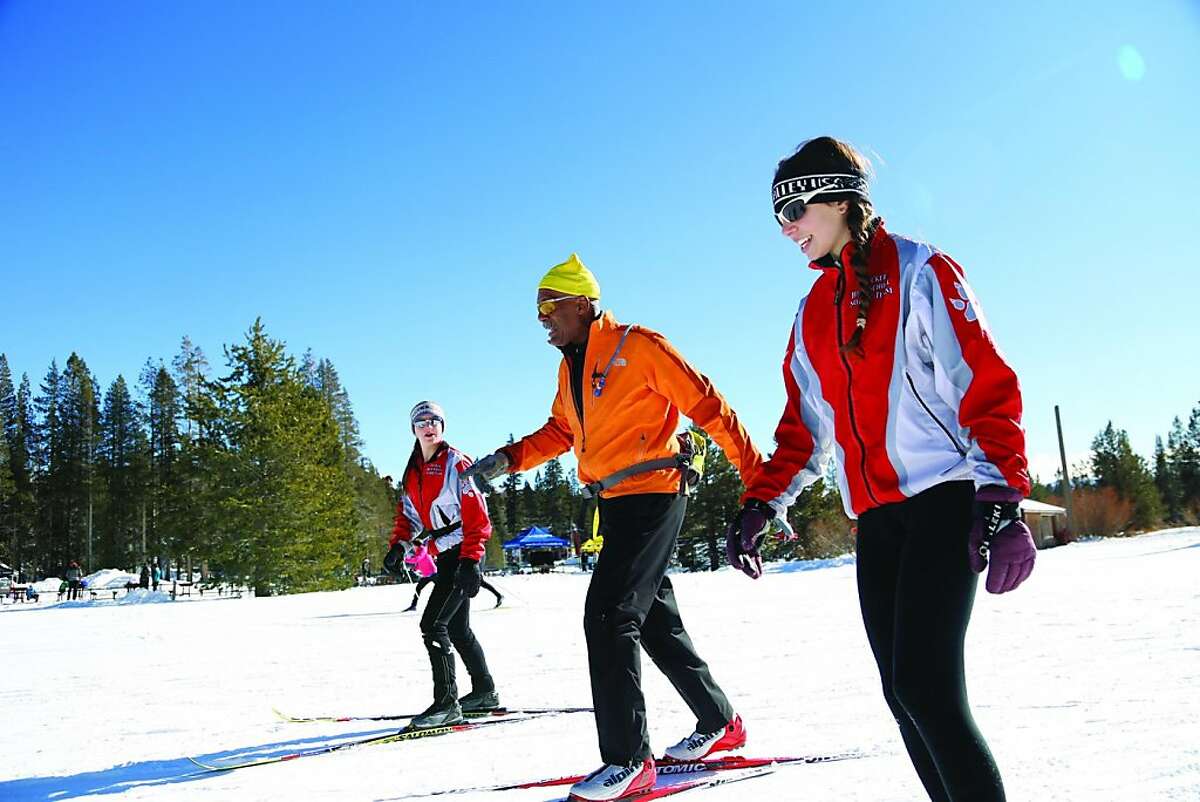 Winter Trails Day event at the Cross Country Ski Center at Tahoe Donner resort.