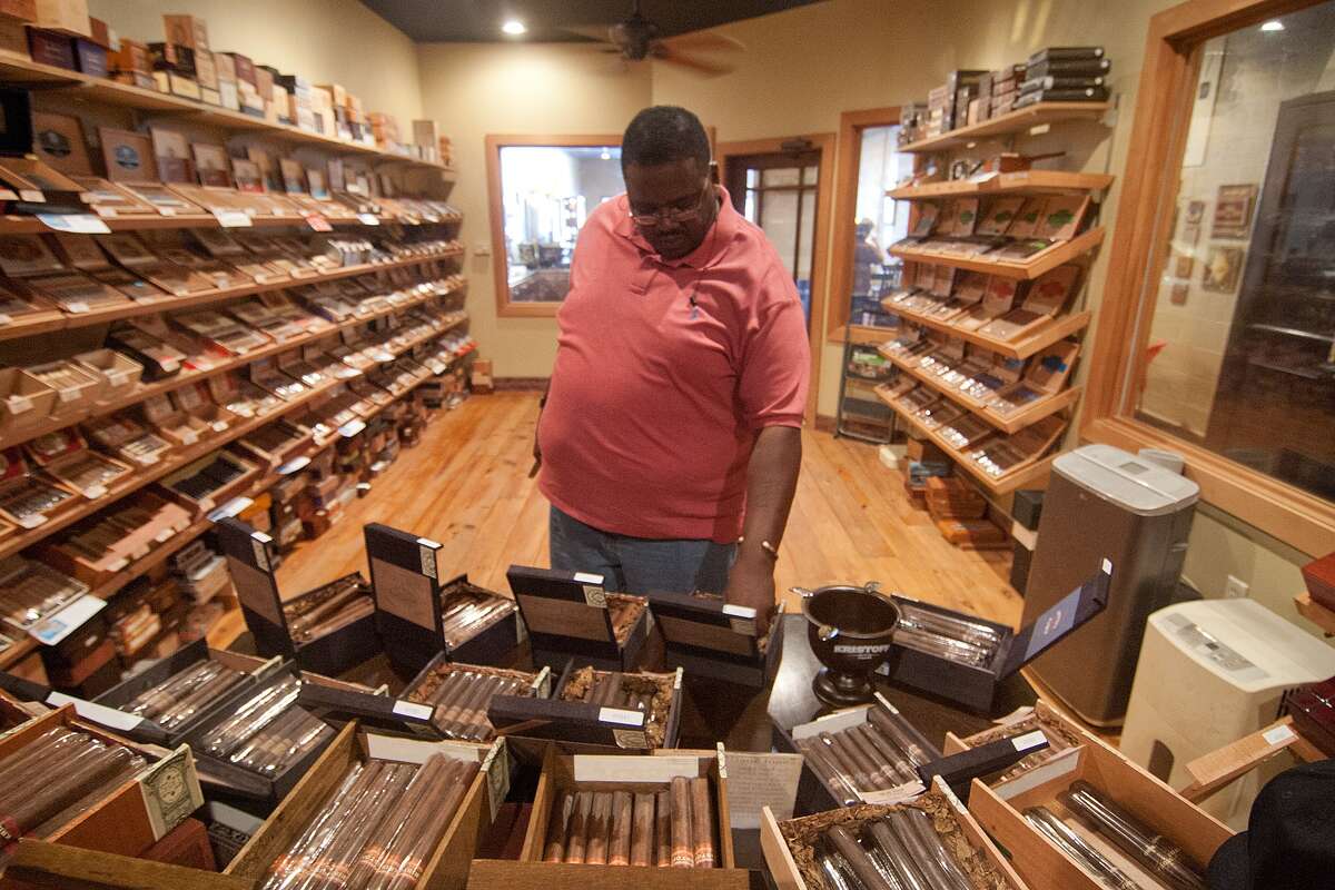 Heights cigar lounge provides a place to puff Heights cigar lounge provides a place to puff