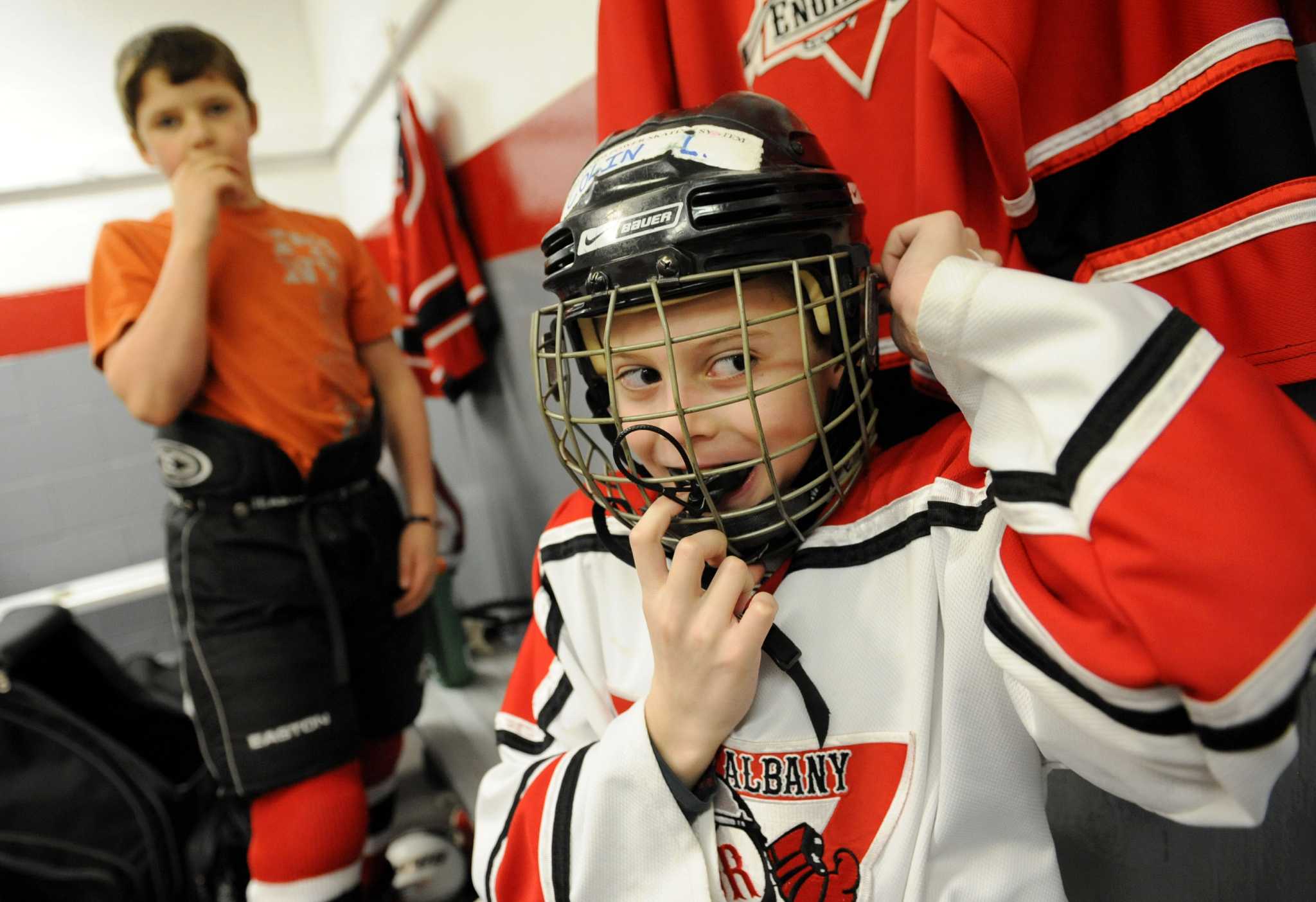 Hundreds of youth hockey players lace up skates