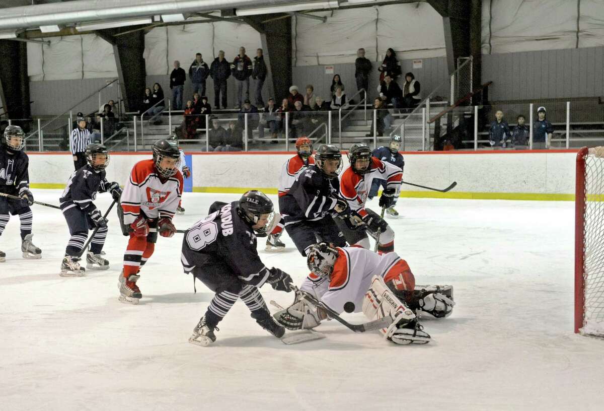 Hundreds of youth hockey players lace up skates