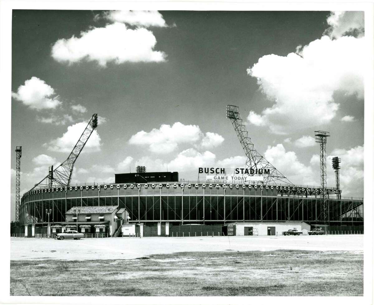Busch Stadium; May 28, 1956 Photographer: Pete Vazquez / Houston Post