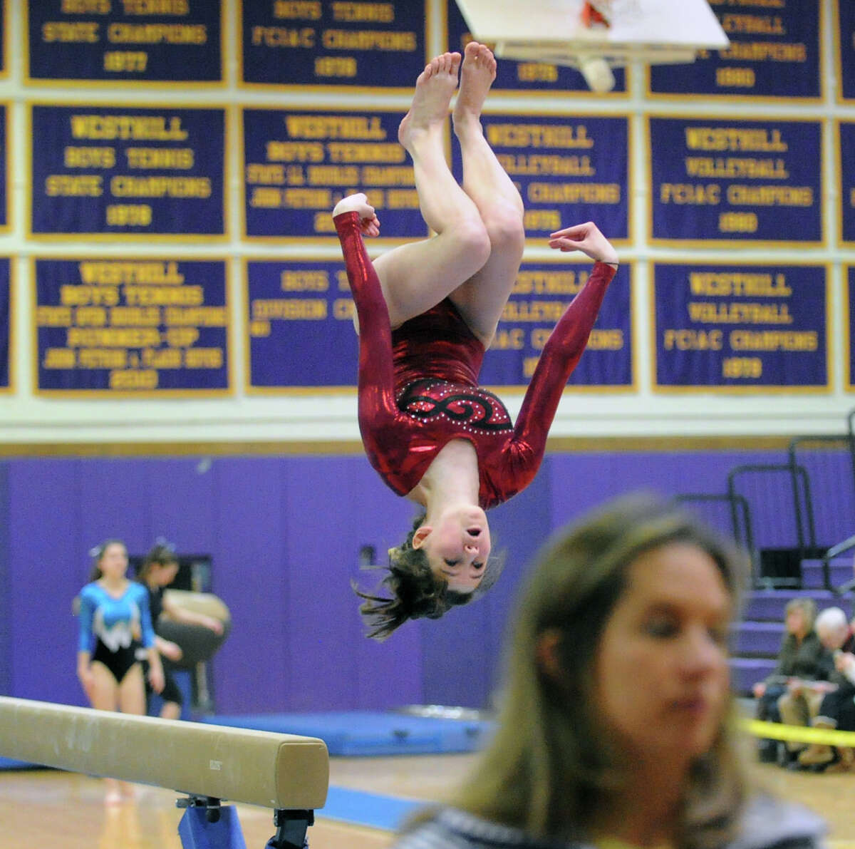 Wilton repeats as FCIAC girls gymnastics champ