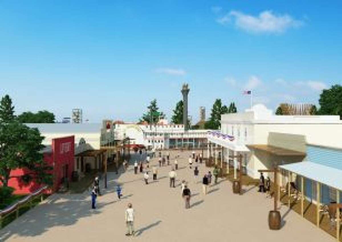 Developers hope an empty, heavily wooded plot of land in New Caney will transform into a thriving entertainment district by 2015 - complete with a theme park, water park and a new dining and music scene and more elaborate attractions. Photo: Courtesy Grand Texas