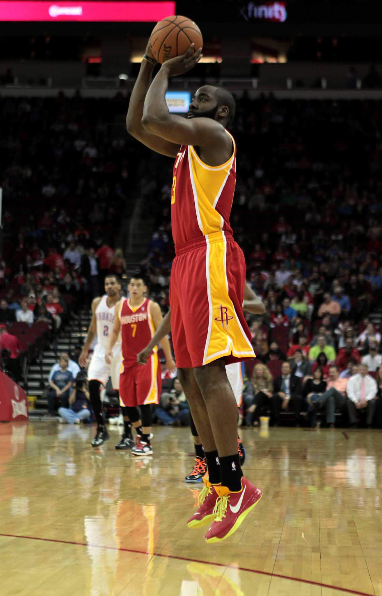 Harden scores 46 in improbable win over Thunder