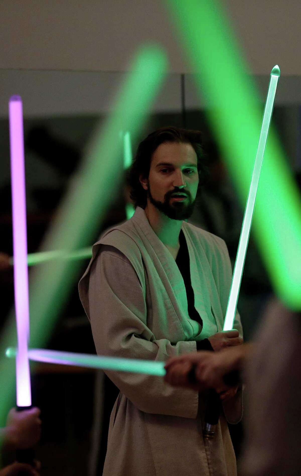 Star Wars fans feel the force at lightsaber class