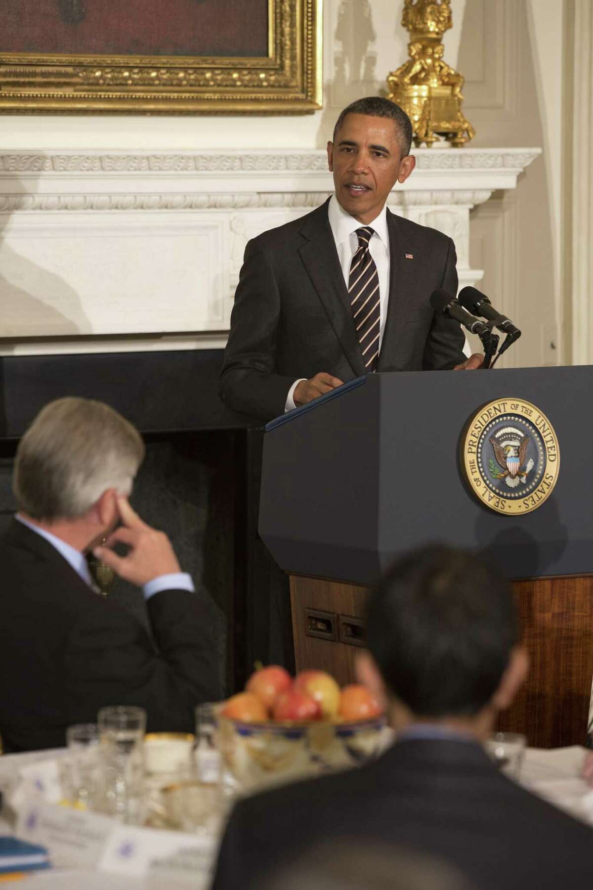 President Barack Obama, shown at a meeting of the National Governors Association in Washington, is criticized by a reader for his idea of a sequester.