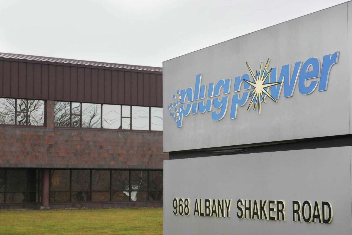 Plug Power's headquarters and production facility on Albany Shaker Road in Latham N.Y. Monday, Dec. 17, 2012. Plug Power Inc. plans on locking into a joint venture with the Olin Corporation, a chlor alkali manufacturer, to produce 15 tons of green hydrogen per day. (Will Waldron/Times Union)