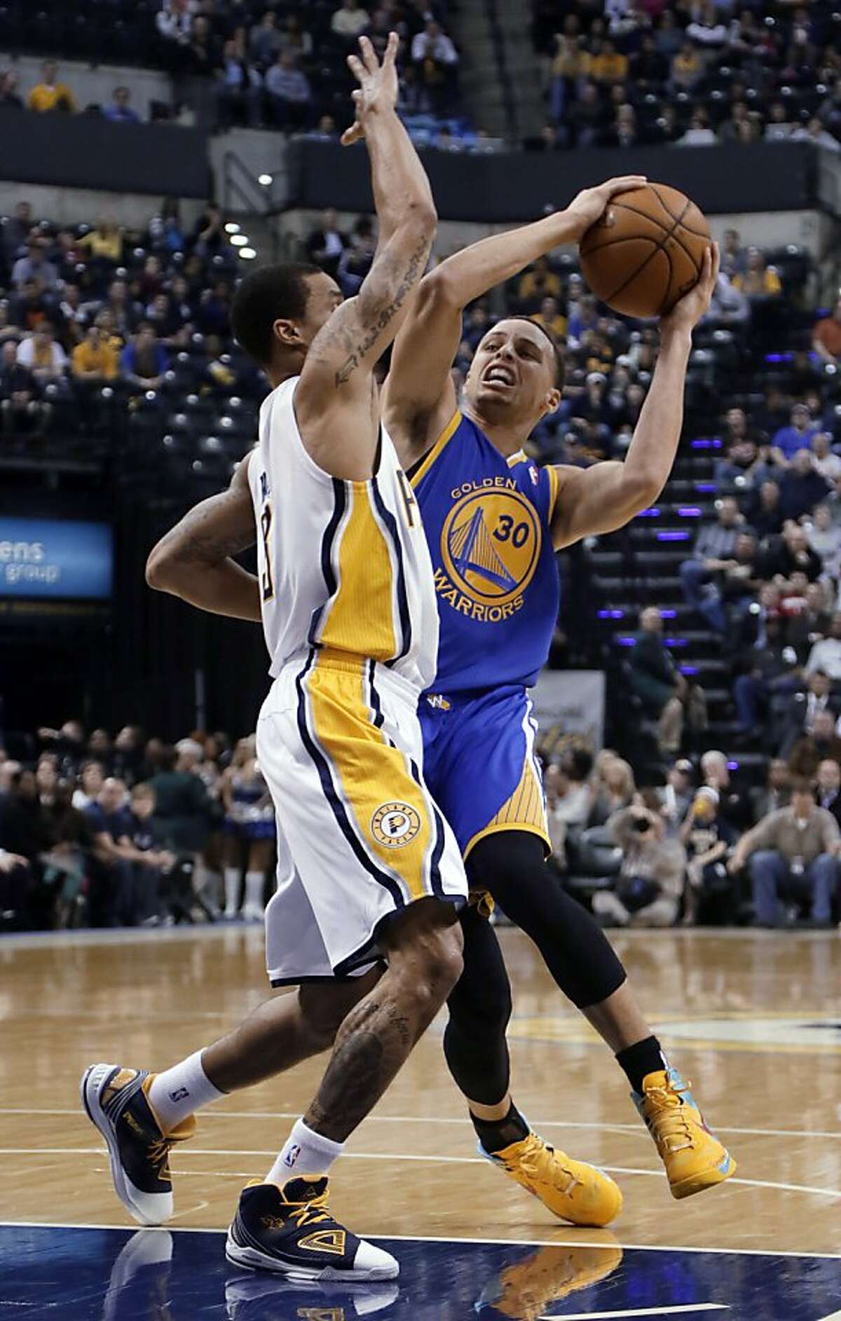 Warriors lose to Pacers, 108-97