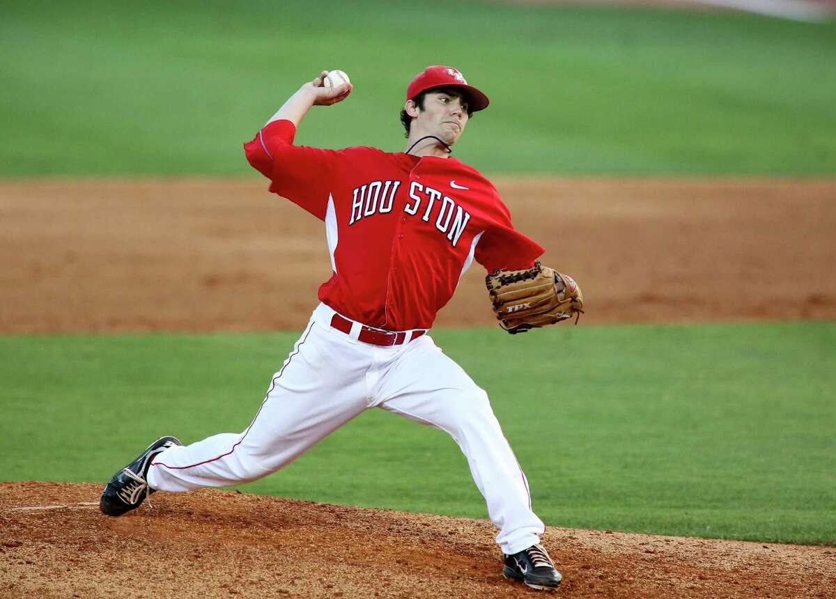 University of Houston senior Austin Pruitt has been almost unhittable so far this season, pitching a one-hitter against Texas State on Feb. 23 and stringing together 15 consecutive scoreless innings.