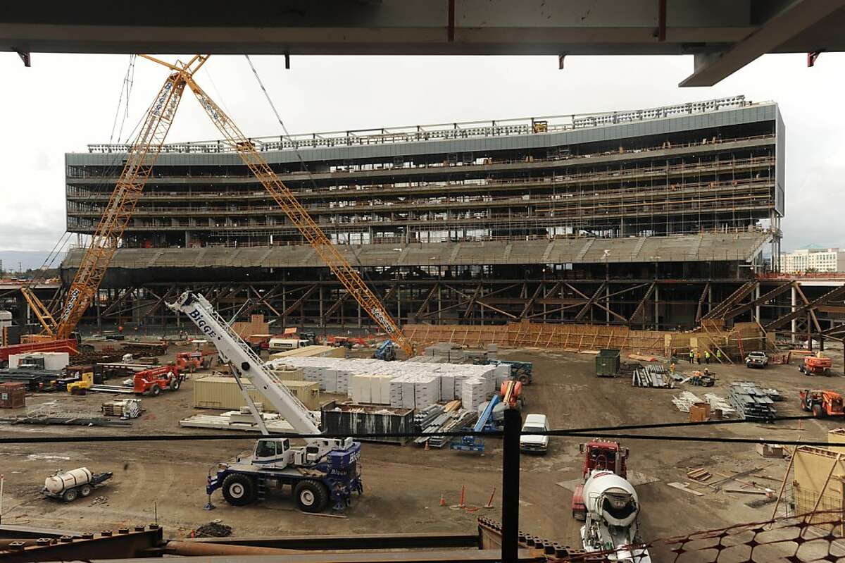 The new luxury suites are being built at the new 49er's stadium in Santa Clara on March 6, 2013.