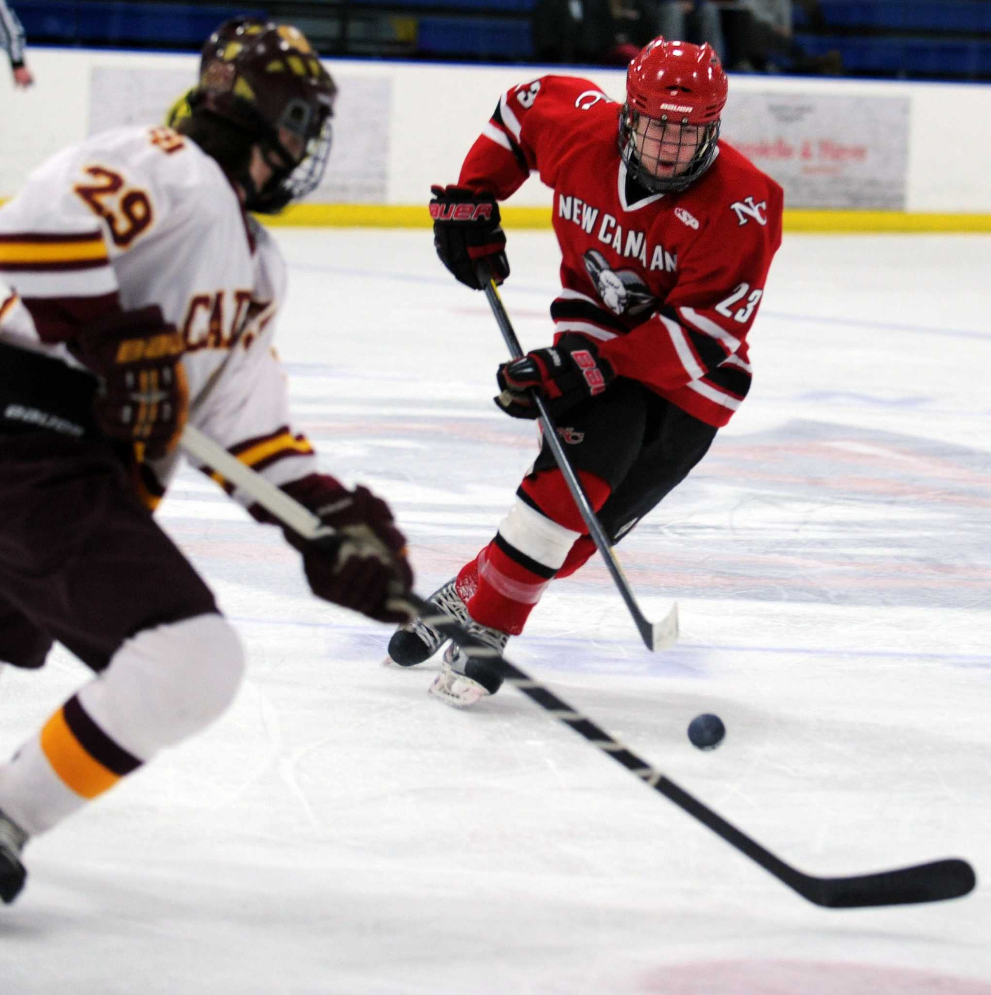 St. Joseph rallies to beat New Canaan in Division I hockey
