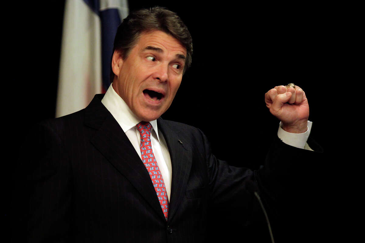 Soon after announcing his campaign run, Perry was pushed to the top in September's polls.