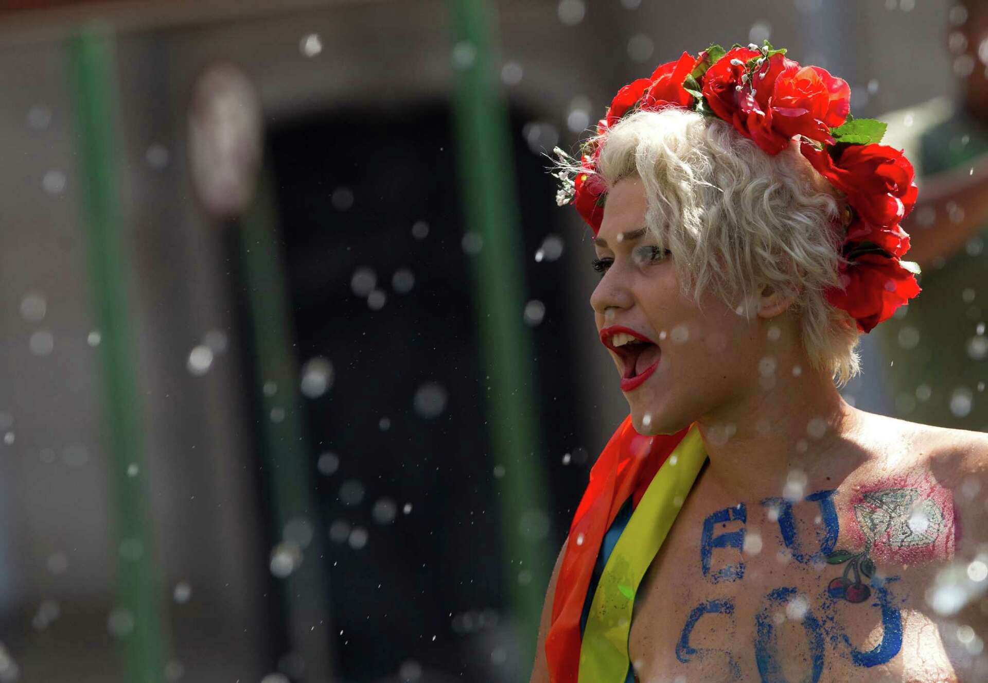 Photos: Topless feminists Femen honored in France