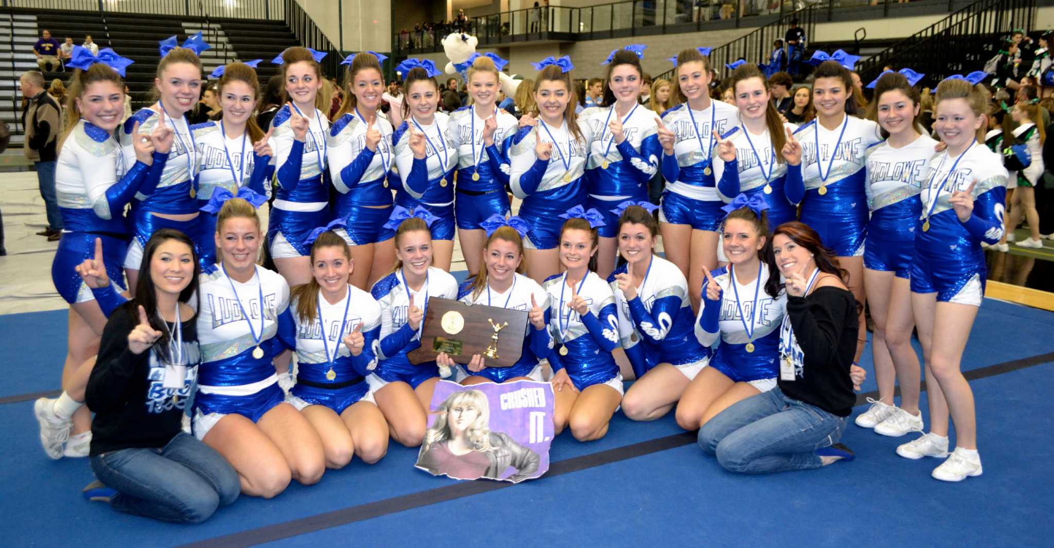Fairfield Ludlowe cheerleaders claim state title