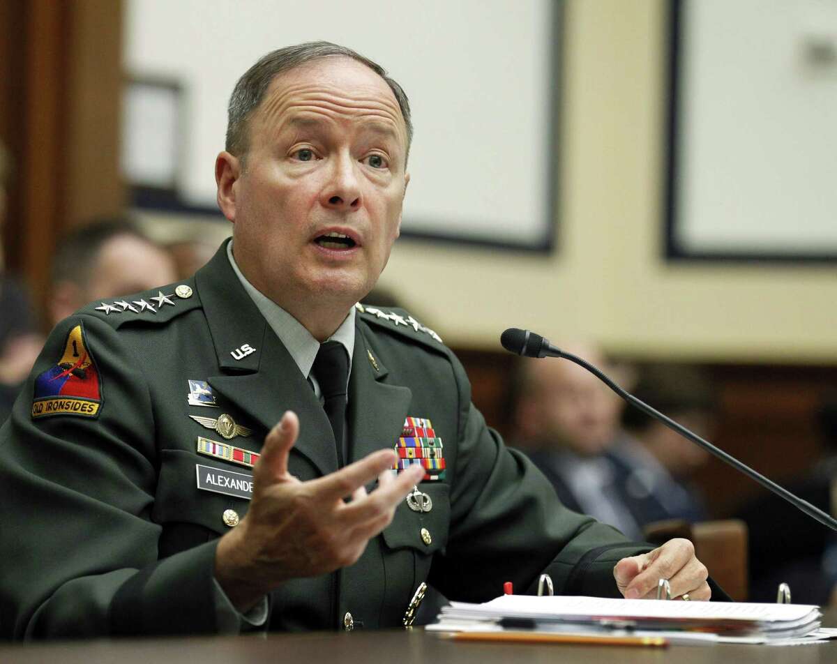 Army Gen. Keith B. Alexander, commander of the U.S. Cyber Command, testifies on Capitol Hill in Washington in this file photo. Cyber-attacks are a pressing concern of the U.S. government.